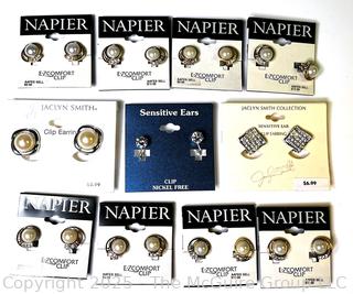 Eleven (11) Costume Jewelry Earrings New on Cards