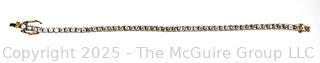 Sterling Silver Vermeil Cubic Zirconia Tennis Bracelet