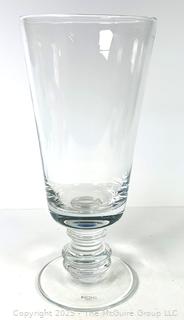 Clear Crystal Glass Vase by Krosno Poland. 15” tall