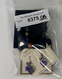 Eight (8) Costume Jewelry Earrings New on Cards