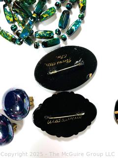 Collection of Lacquer Painted Jewelry