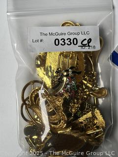 Collection of Gold Tone Brooches