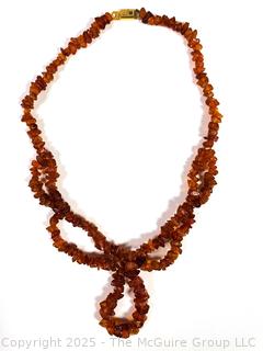Victorian Baltic Amber Chip Necklace