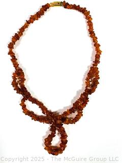 Victorian Baltic Amber Chip Necklace