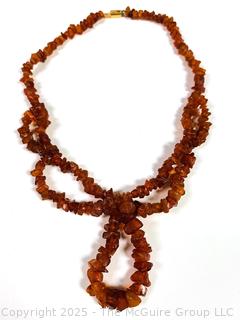 Victorian Baltic Amber Chip Necklace