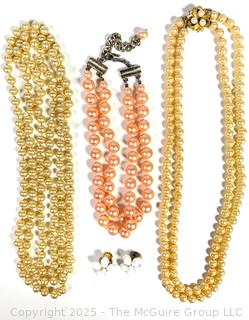 Group of Faux Pearl Jewelry