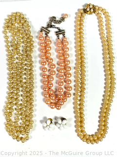 Group of Faux Pearl Jewelry