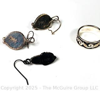 Collection of Turquoise and Sterling Silver Jewelry