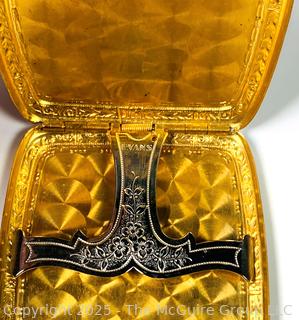 Evans Art Deco Silver Metal Cigarette Case