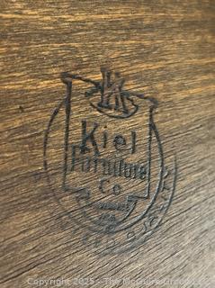 Tilt Top Pedestal Table by Kiel Furniture Company.