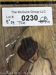 Art Tile by RC Gorman.  8" square.