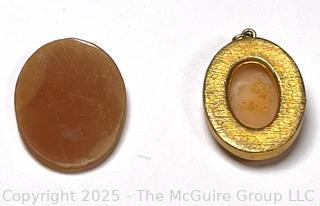 Two (2) Miniature Carved Shell Cameos.