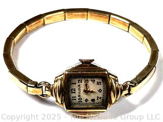 Bulova Gold Tone Ladies Wristwatch 8112863
