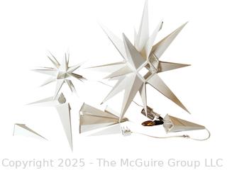 Two (2) Plastic Moravian Star Hanging Lamps.  {Pickup Location: 309 Chestnut St., Falls Church City, VA 22046}