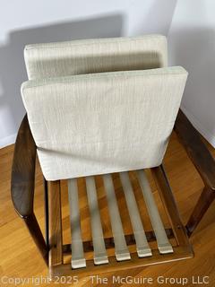 Mid Century Danish Modern Adolf Relling Dokka Møbler Teak Arm Chair {Pickup Location: 311 Chestnut St., Falls Church City, VA 22046}