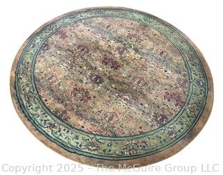 Kharma Traditional Persian Indoor Round Area Rug.  118" diameter  {Pickup Location: 311 Chestnut St., Falls Church City, VA 22046}