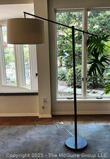 Modern Floor Lamp with Drum Shade.  {Pickup Location: 311 Chestnut St., Falls Church City, VA 22046}
