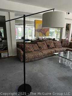 Modern Floor Lamp with Drum Shade.  {Pickup Location: 311 Chestnut St., Falls Church City, VA 22046}