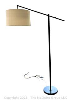 Modern Floor Lamp with Drum Shade.  {Pickup Location: 311 Chestnut St., Falls Church City, VA 22046}