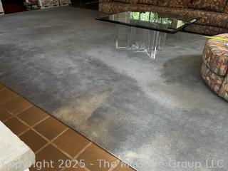 Large Blue Wool Area Rug. 146" x 202"  {Pickup Location: 311 Chestnut St., Falls Church City, VA 22046}