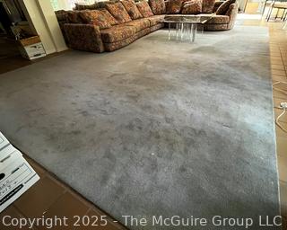 Large Blue Wool Area Rug. 146" x 202"  {Pickup Location: 311 Chestnut St., Falls Church City, VA 22046}