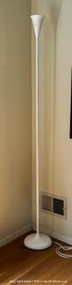 White Mid Century Modern Tulip Torchiere Floor Lamp. {Pickup Location: 311 Chestnut St., Falls Church City, VA 22046}
