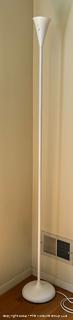 White Mid Century Modern Tulip Torchiere Floor Lamp. {Pickup Location: 311 Chestnut St., Falls Church City, VA 22046}
