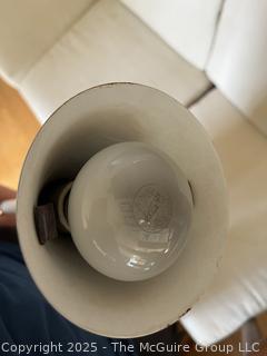 White Mid Century Modern Tulip Torchiere Floor Lamp. {Pickup Location: 311 Chestnut St., Falls Church City, VA 22046}