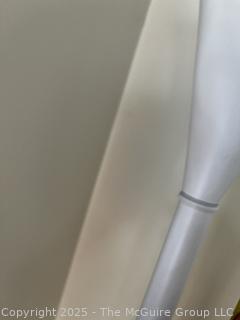 White Mid Century Modern Tulip Torchiere Floor Lamp. {Pickup Location: 311 Chestnut St., Falls Church City, VA 22046}