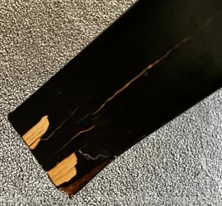 Black Laquered Modern Waterfall Console Table.  72" x 16" x 22" {Pickup Location: 311 Chestnut St., Falls Church City, VA 22046}