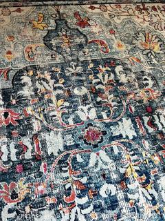 Safavieh Madison Blue Medallion Distressed Rug. Measures 120 x 120"  {Pickup Location: 311 Chestnut St., Falls Church City, VA 22046}