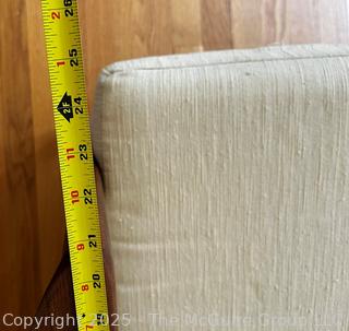 Mid Century Danish Modern Adolf Relling Dokka Møbler Teak Three Seat Sofa.  Although it lacks a tag, this is part of a set that includes an armchair with a tag. {Pickup Location: 311 Chestnut St., Falls Church City, VA 22046}