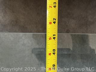 Heavy Beveled Glass Top 42" Square Table on Plexi Base {Pickup Location: 311 Chestnut St., Falls Church City, VA 22046}
