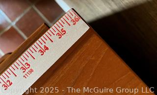 Mid Century Modern Two Drawer Teak File Cabinet.  No key  {Pickup Location: 311 Chestnut St., Falls Church City, VA 22046}