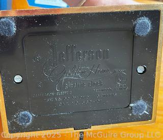 Mid Century Jefferson Golden Hour Electric Mantel Clock  {Pickup Location: 311 Chestnut St., Falls Church City, VA 22046}