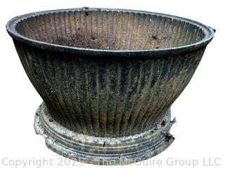 Cast Iron Planter, Bottom Rusted Out.  {Pickup Location: 311 Chestnut St., Falls Church City, VA 22046}