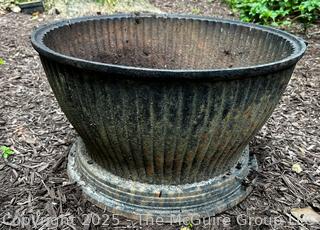 Cast Iron Planter, Bottom Rusted Out.  {Pickup Location: 311 Chestnut St., Falls Church City, VA 22046}