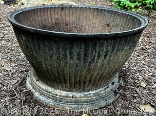 Cast Iron Planter, Bottom Rusted Out.  {Pickup Location: 311 Chestnut St., Falls Church City, VA 22046}