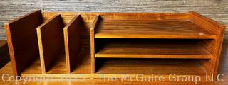 Pedersen and Hansen Danish Modern Mid Century Teak Wood Desk Organizer  {Pickup Location: 311 Chestnut St., Falls Church City, VA 22046}