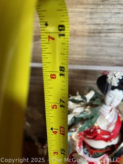 Japanese Kimono Geisha Doll in Case.  10" x 18"  {Pickup Location: 311 Chestnut St., Falls Church City, VA 22046}