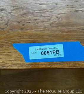Mid Century Danish Style Desk on Wheels. 24"x 26" x 48"  {Pickup Location: 311 Chestnut St., Falls Church City, VA 22046}