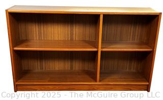 Mid-Century Teak Low Compact Bookcase.  49" x 12" {Pickup Location: 311 Chestnut St., Falls Church City, VA 22046}