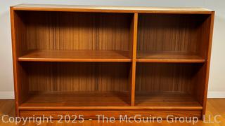 Mid-Century Teak Low Compact Bookcase.  49" x 12" {Pickup Location: 311 Chestnut St., Falls Church City, VA 22046}