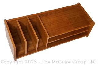 Pedersen and Hansen Danish Modern Mid Century Teak Wood Desk Organizer  {Pickup Location: 311 Chestnut St., Falls Church City, VA 22046}