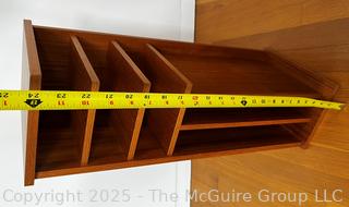 Pedersen and Hansen Danish Modern Mid Century Teak Wood Desk Organizer  {Pickup Location: 311 Chestnut St., Falls Church City, VA 22046}
