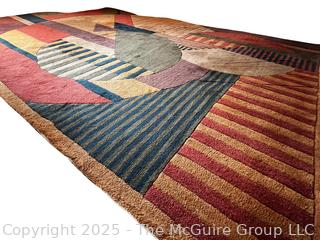 Trans Ocean Circles Tufted Wool  Area Rug.  4' 10" x 7' 10"  {Pickup Location: 311 Chestnut St., Falls Church City, VA 22046}