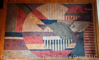 Trans Ocean Circles Tufted Wool  Area Rug.  4' 10" x 7' 10"  {Pickup Location: 311 Chestnut St., Falls Church City, VA 22046}