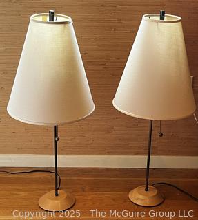 Two (2) End Bedside Table Lamps {Pickup Location: 311 Chestnut St., Falls Church City, VA 22046}