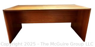 Mid Century Modern Teak Desk.  30" x 62" x 30"  {Pickup Location: 311 Chestnut St., Falls Church City, VA 22046}