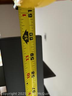 Black Metal Spine Tower Book Shelf.  14" x 60" {Pickup Location: 311 Chestnut St., Falls Church City, VA 22046}